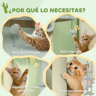 Árbol para Gatos Suelo-Techo 225-255cm