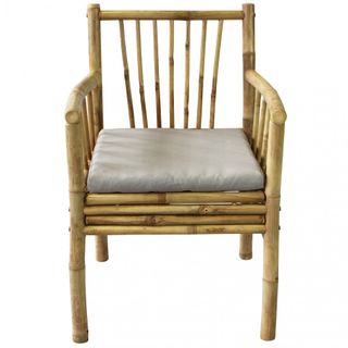 Sedia in Bamboo Naturale da Giardino Stile Boho