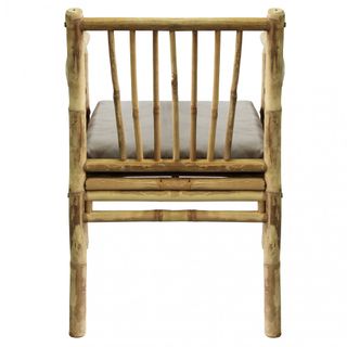 Sedia in Bamboo Naturale da Giardino Stile Boho