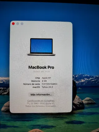MacBook Pro M1 2022 Plata