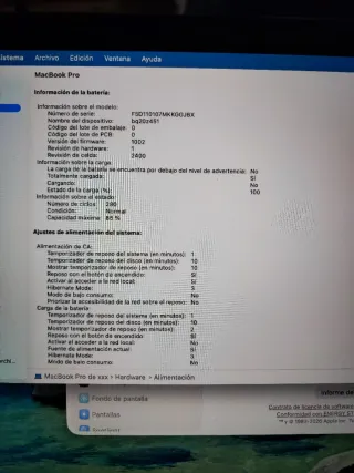 MacBook Pro M1 2022 Plata