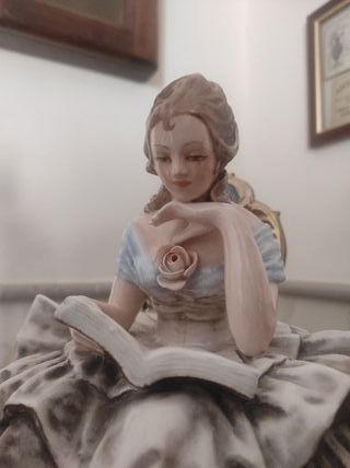 Scultura Guido Cacciapuoti Dama in Lettura Anni 30
