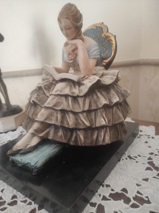 Scultura Guido Cacciapuoti Dama in Lettura Anni 30