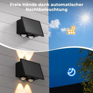 Lámparas LED solares con detector de movimiento