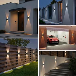 Lámparas LED solares con detector de movimiento