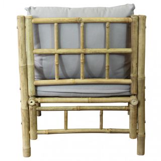 Poltrona da Giardino Bamboo Orientale con Cuscino