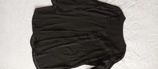 Camisa Stradivarius Negra/ Blanca viscosa Talla S