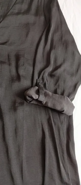 Camisa Stradivarius Negra/ Blanca viscosa Talla S