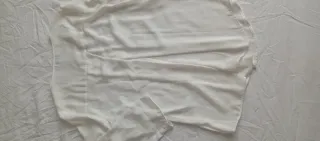 Camisa Stradivarius Negra/ Blanca viscosa Talla S