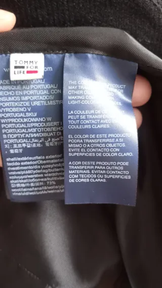 Abrigo Tommy Hilfiger Negro Talla M