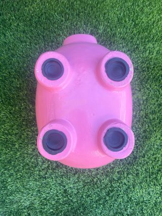 Porta Monete Maiale Rosa Grande in Ceramica