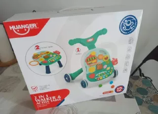 Andador y mesa de actividades para bebé, nuevo