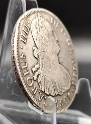 8 Reales 1807 Carlos IV México Plata