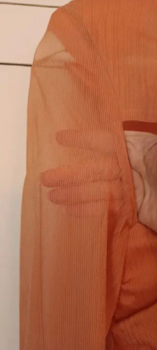 Vestido naranja manga larga