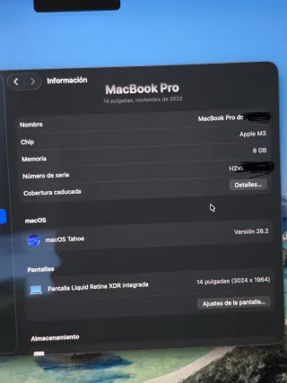 MacBook Pro 14 M3 8GB 512GB SSD