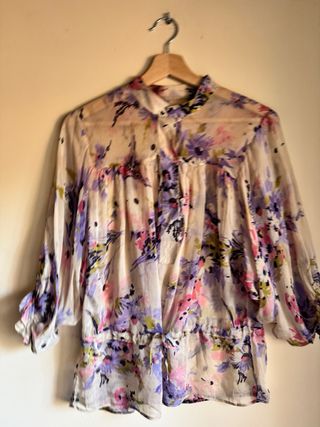 Blusa Zara flores