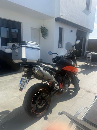 KTM 990 Supermoto Moto Negra/Naranja