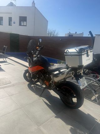 KTM 990 Supermoto Moto Negra/Naranja