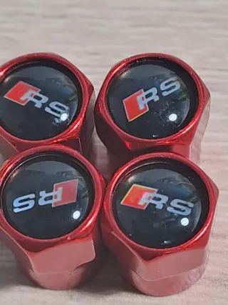 Tapones Válvula RS Rojo Aluminio