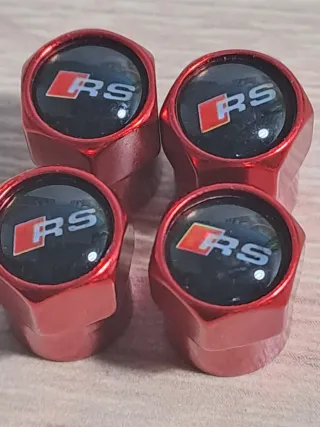 Tapones Válvula RS Rojo Aluminio