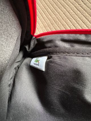 Bolso Mochila Lacoste Vintage Rojo Mujer