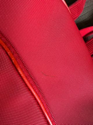 Bolso Mochila Lacoste Vintage Rojo Mujer