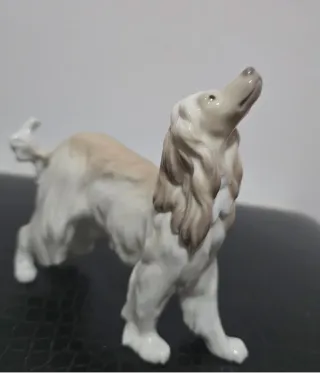 LLADRO IN PERRO GALGO AFGANO FIGURA PORCELANA