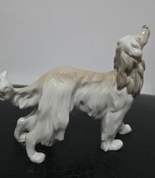 LLADRO IN PERRO GALGO AFGANO FIGURA PORCELANA