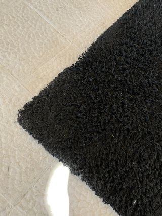 Alfombra Shaggy Negra