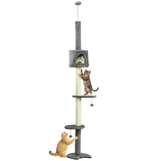 Árbol Rascador para Gatos Fijación Techo