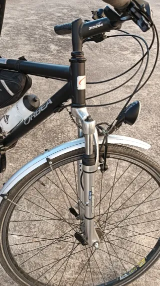 Bicicleta Orbea Vintage con Silla Infantil