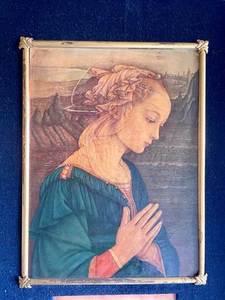 Cuadro Ave Maria Filippo Lippi. Años 70