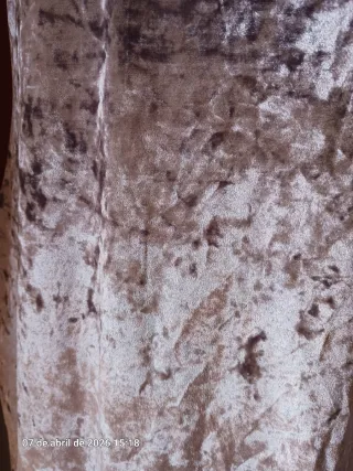 Vestido fiesta midi gris/morado T.38/40