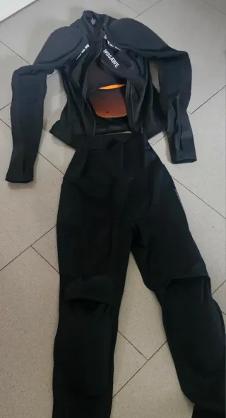 Traje Moto Mujer WOSAWE Negro