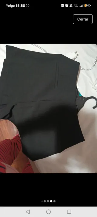 Minifalda pantalón corto negro