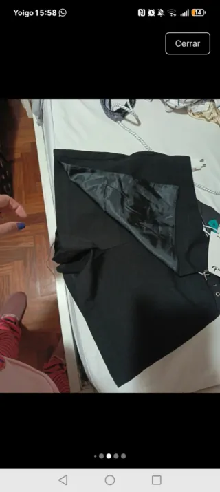 Minifalda pantalón corto negro