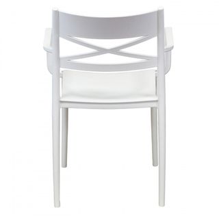 Sedia in Polipropilene Bianca Design per Esterni