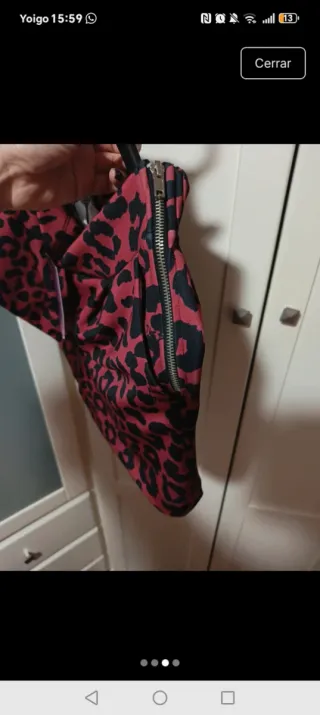 Pantalón corto leopardo rojo