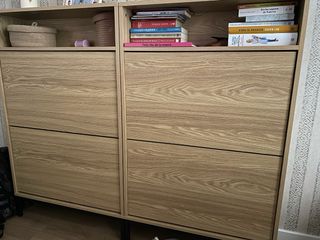 Doble zapatero color roble de klast home