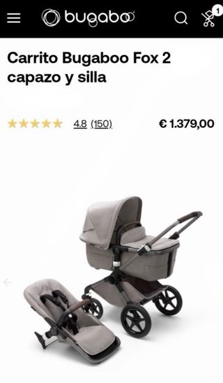Bugaboo Fox 2 Limited Edition Gris Arena.