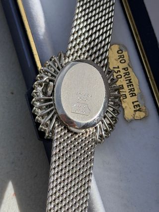 OMEGA ORO 18K DIAMANTES Y ESMERALDAS