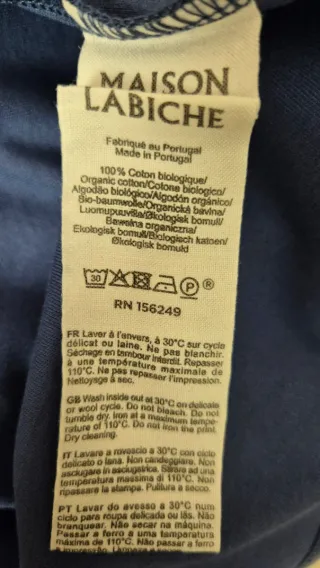 T-shirt Homem Maison Labiche Azul Tamanho S