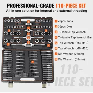 Juego Machos y Terrajas VEVOR 110 pz