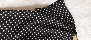 Blusa Mango lunares blanco y negro Talla S