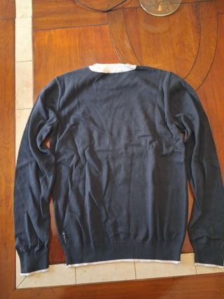 Maglione Armani Junior blu cotone