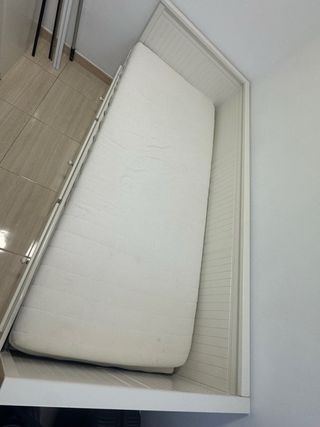 Cama nido blanca con cajones