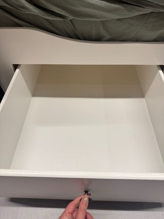 Cama nido blanca con cajones