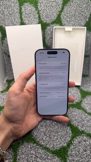 iPhone 16 Pro 256GB Nero - Batt 100%