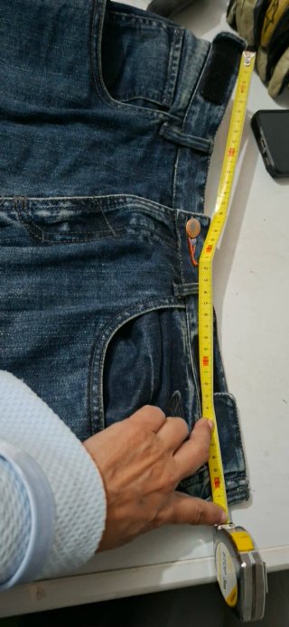 Pantalón de moto azul y negro