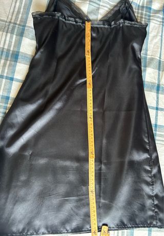 Sottoveste in raso nera